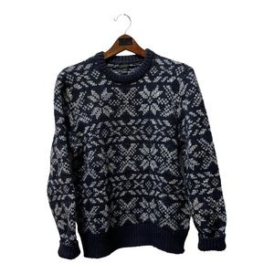 J Crew Nordic Alpine Holiday Sweater Mens Size Small Wool Alpaca
